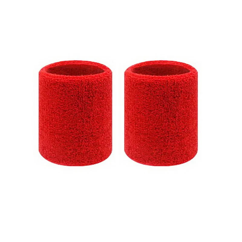 2 Stück Sport Schweißbänder – Schweißabsorbierende Tennis & Fitness Armbänder | Atmungsaktive Elastische Handgelenkbänder für Damen & Herren