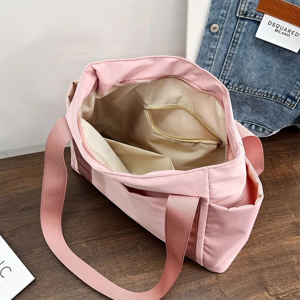 Große Kapazität Casual Tote Bag für Damen – Leichte Oxford Stoff Schultertasche | Trendige Handtasche für Arbeit & Alltag Kaufschwan®