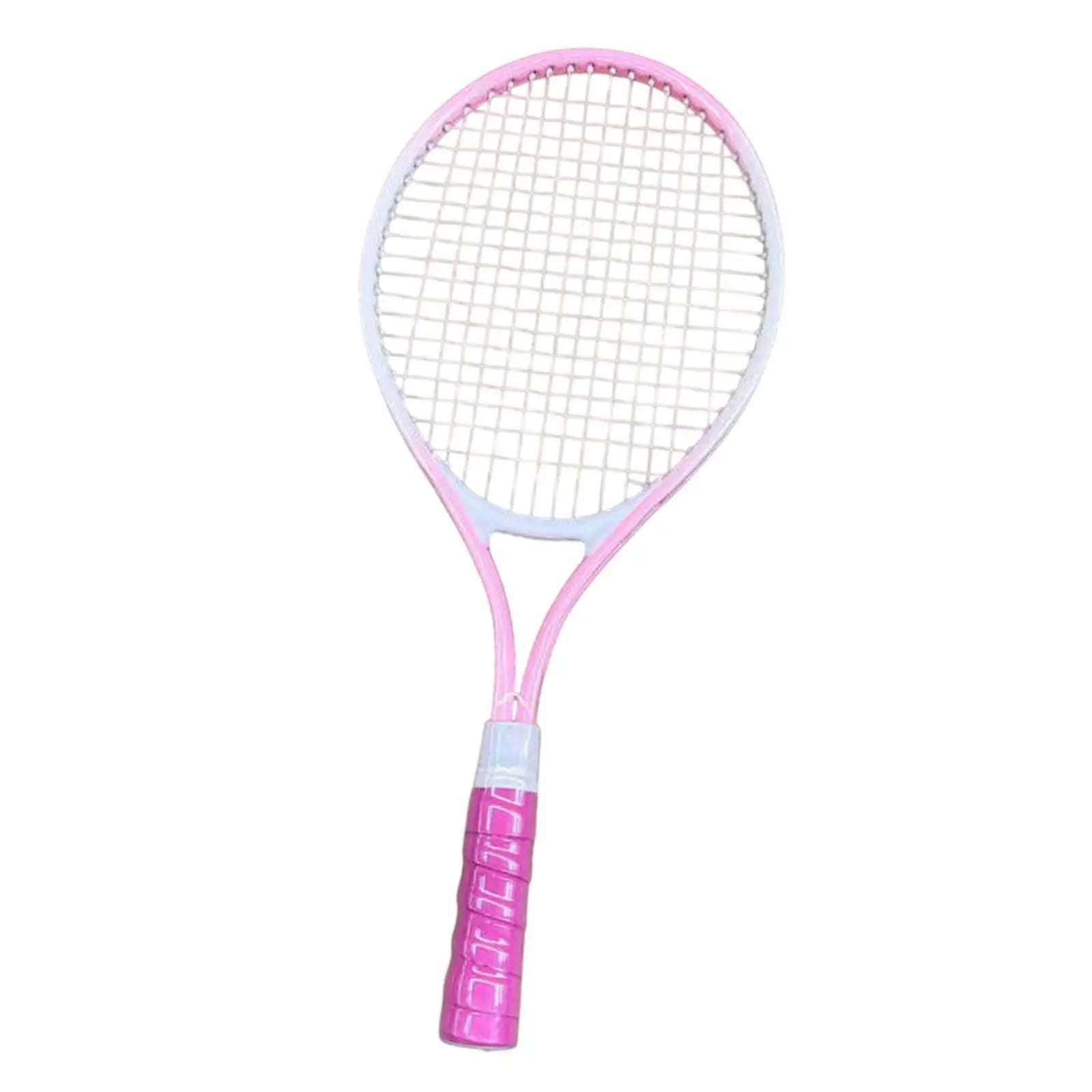 Tennis Schläger – Robuster Tennisschläger mit Hochfesten Nylon-Saiten | Praktisches Tennis Equipment für Park, Garten & Freizeitspiele Kaufschwan® Rosa