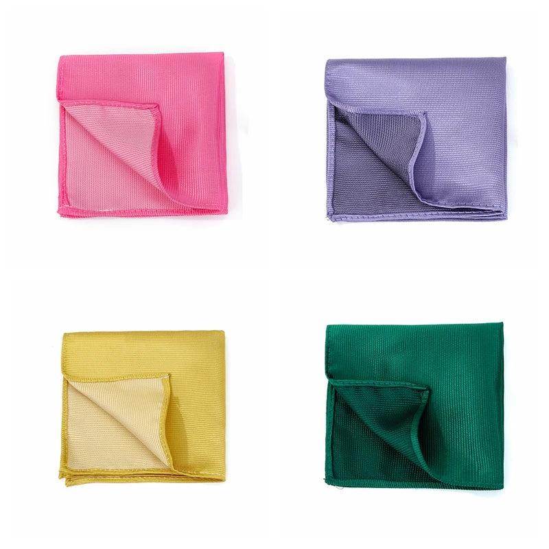 Klassisches Herren Einstecktuch – Mehrfarbig, Einfarbig & Gestreift, Elegantes Business-Accessoire für Anzüge Kaufschwan®