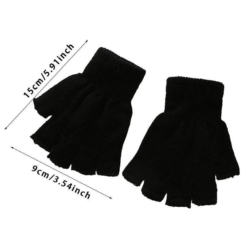Winter Touchscreen Strickhandschuhe – Warme Unisex Vollfinger Handschuhe | Verdickte Strickhandschuhe aus Kunstwolle für Damen & Herren