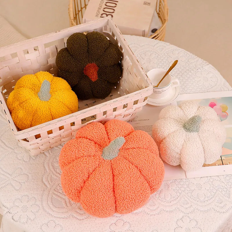 Kürbis Plüschkissen | 3D Kürbis Dekokissen | Herbst Sofakissen & Schlafzimmerkissen Kaufschwan®