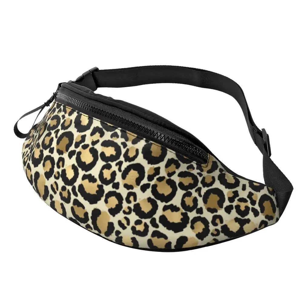 Leopardenmuster Gürteltasche – Unisex Hüfttasche | Cheetah Print Crossbody Bag für Laufen, Reisen & Handy