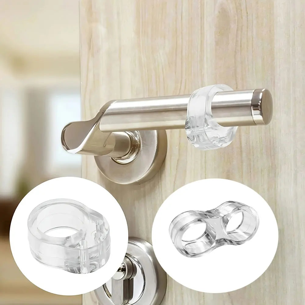 5er Set Transparente Türstopper – Stoßdämpfendes Tür- & Wandschutz Pad | Anti-Kollisions Puffer Ring für Möbel & Türklinken Kaufschwan®