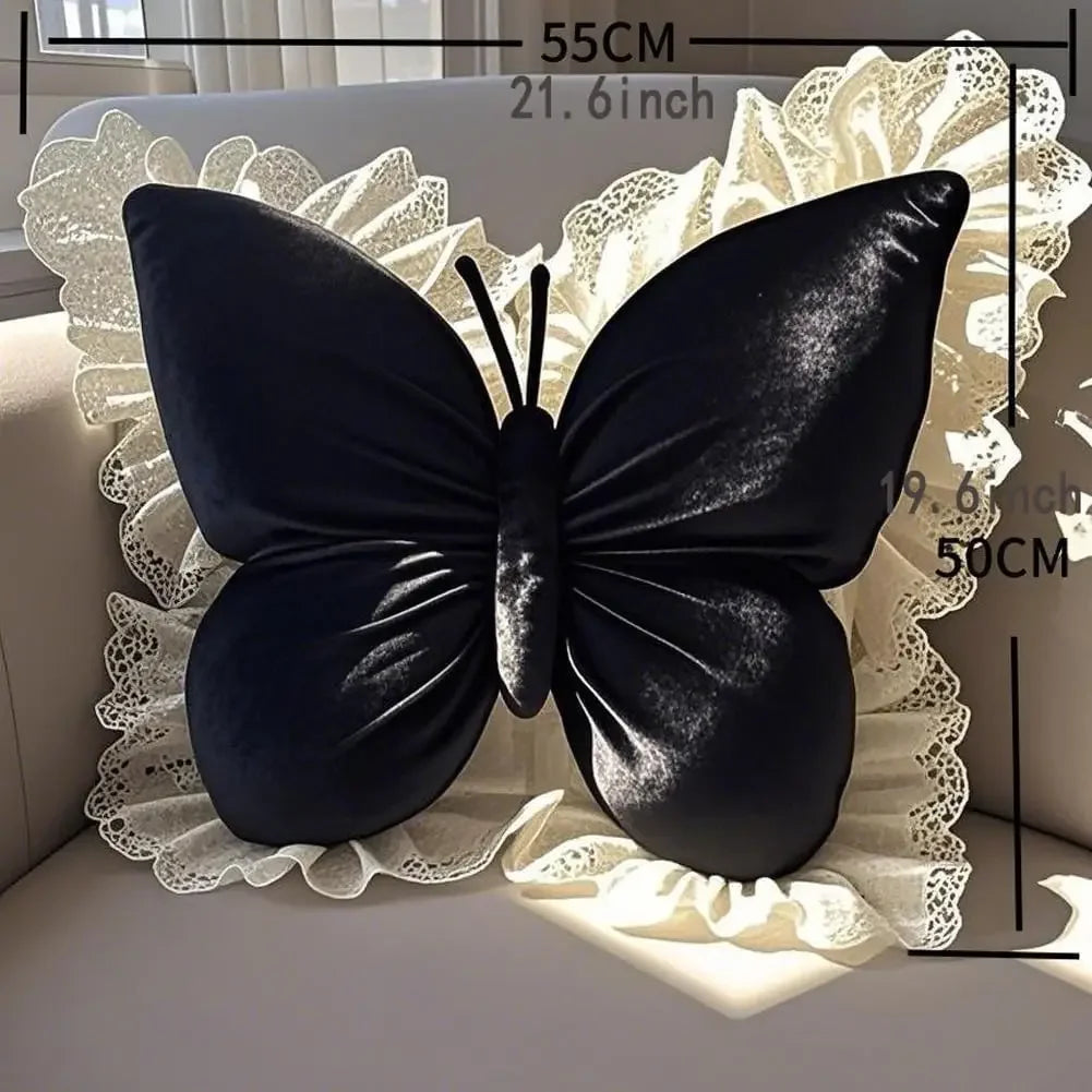 Süßes Prinzessin Schmetterling Kissen | Büro, Wohnzimmer, Schlafzimmer, Auto Sofa Kissen | Schleifen-Dekor Beschreibung: Kaufschwan®