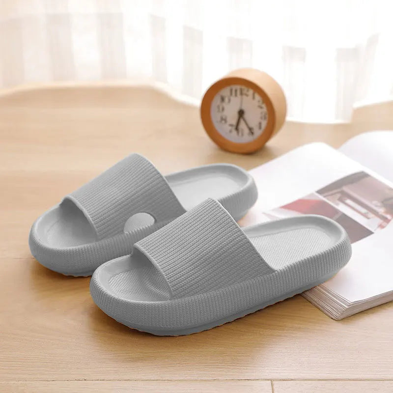 Sommer-Hausschuhe mit dicker Sohle | Atmungsaktive Rutschfeste Badslipper | Entspannung für Zuhause Damen Kaufschwan® Style 5 44-45