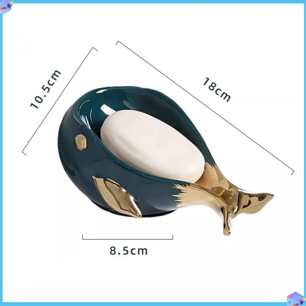 Seifenschale in Walform – Selbstablaufende Seifenhalterung, leicht zu reinigen für Bad & Dusche Kaufschwan®