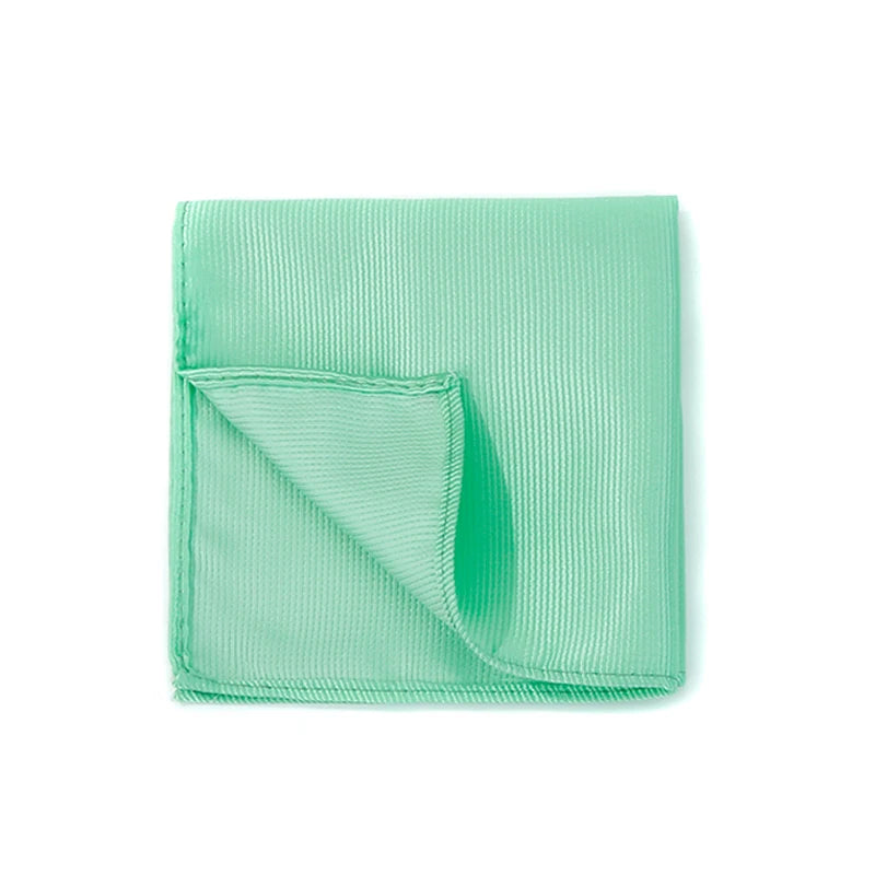 Klassisches Herren Einstecktuch – Mehrfarbig, Einfarbig & Gestreift, Elegantes Business-Accessoire für Anzüge Kaufschwan® Mintgrün