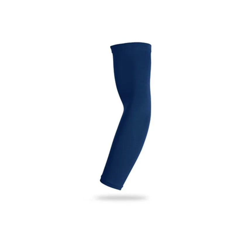 1 Stück Sport Kompressions Armmanschette – UV Schutz Ärmel für Basketball, Laufen, Radfahren & Volleyball Kaufschwan® 1 Stück Marine XXL