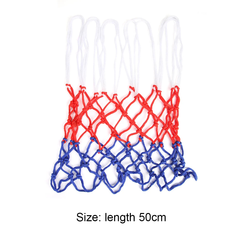 Allwetter Basketballnetz – Standard Dreifarbiges Netz für Outdoor Körbe | Strapazierfähiges Basketball Netz für Sport & Freizeit Kaufschwan®