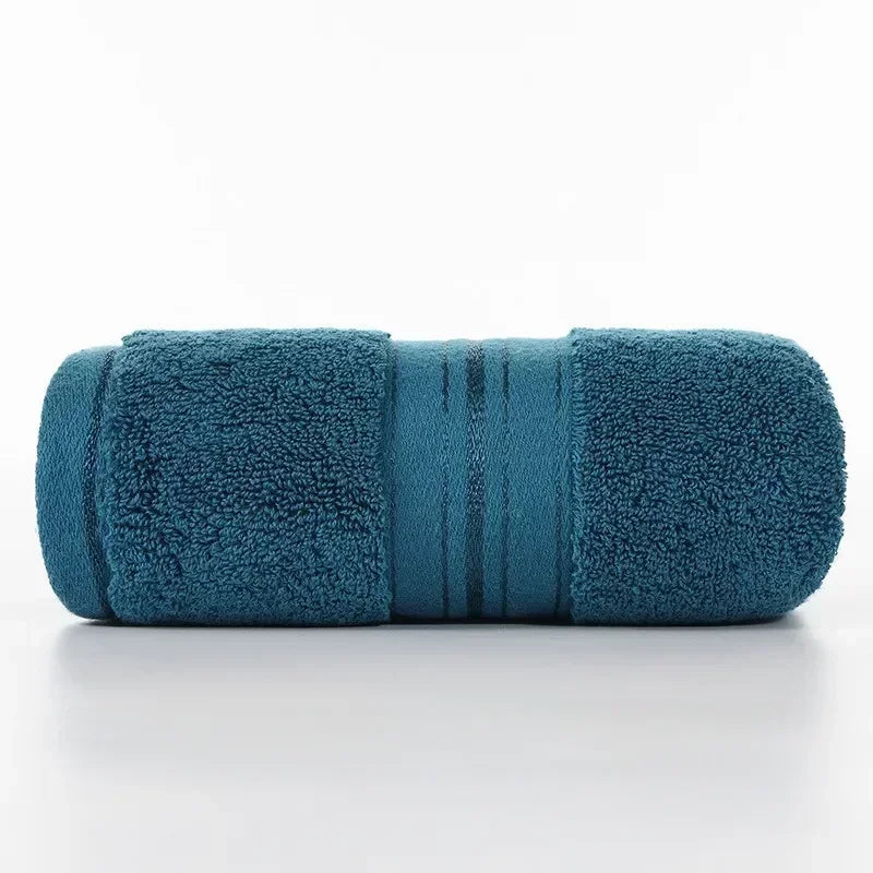 Reine Baumwolle Mikrofaser Handtuch – Weich, Saugfähig & Fusselfrei | Gesicht & Badezimmer Handtücher für Erwachsene, Damen & Herren Kaufschwan® Petrolblau 35x75cm 1 Stück