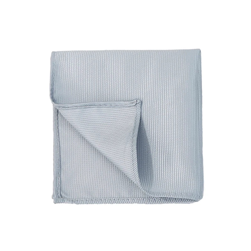 Klassisches Herren Einstecktuch – Mehrfarbig, Einfarbig & Gestreift, Elegantes Business-Accessoire für Anzüge Kaufschwan® Himmelblau