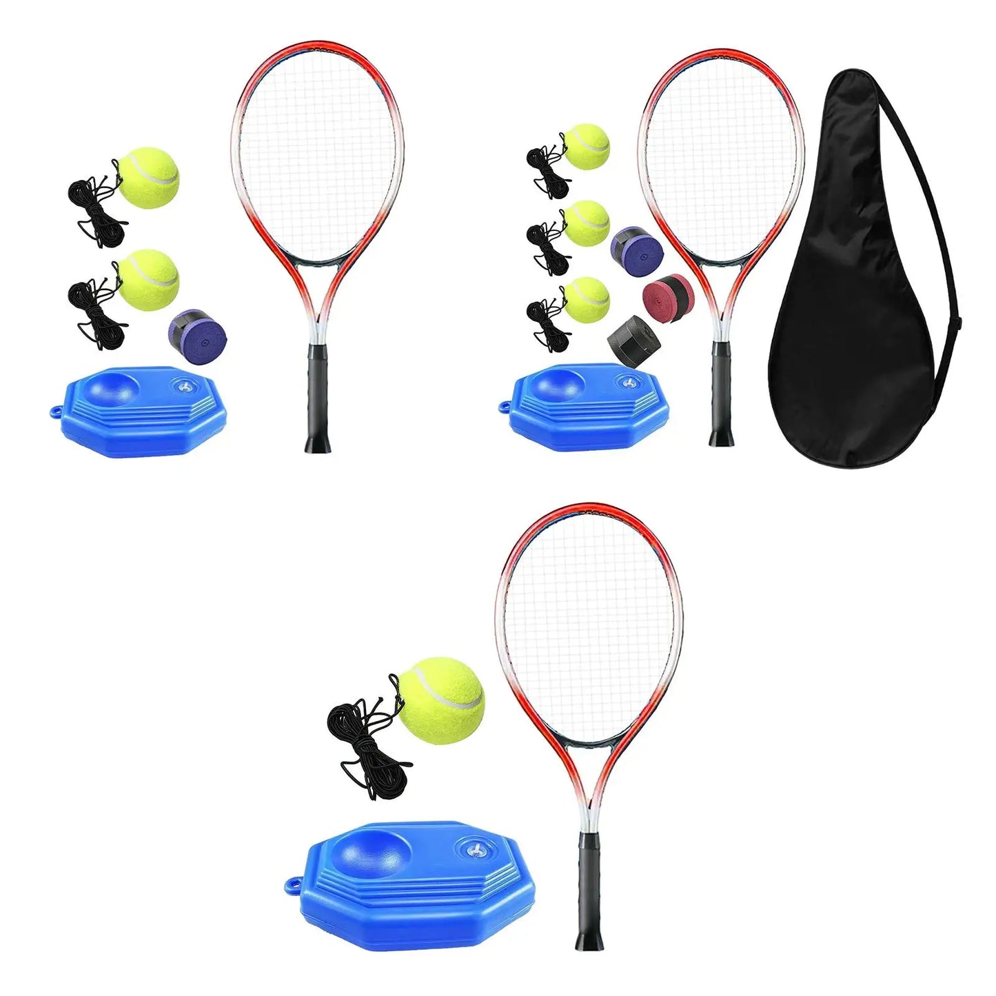 Tennis Trainer Rückprallball – Selbsttrainingsgerät für Anfänger | Einzeltraining Tennis Übungsgerät für Garten, Park & Hinterhof Kaufschwan®