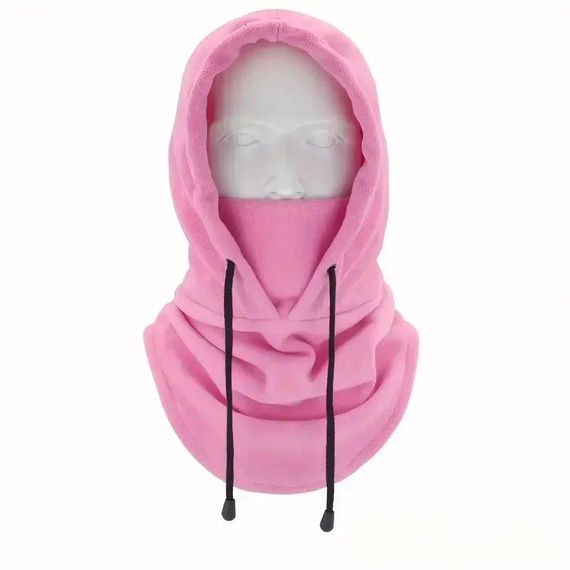 Winter Thermo-Fleece Kapuzenmütze – Winddichte Outdoor Skimaske | Unisex Halswärmer für Damen & Herren beim Radfahren & Wintersport