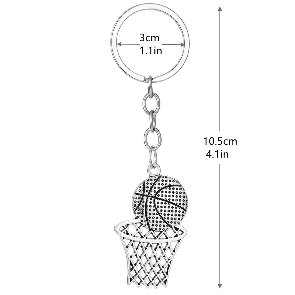 Sportlicher Basketball Anhänger – Kreativer Schlüsselanhänger | Cooles Geschenk & Taschenaccessoire für Basketballfans Kaufschwan®