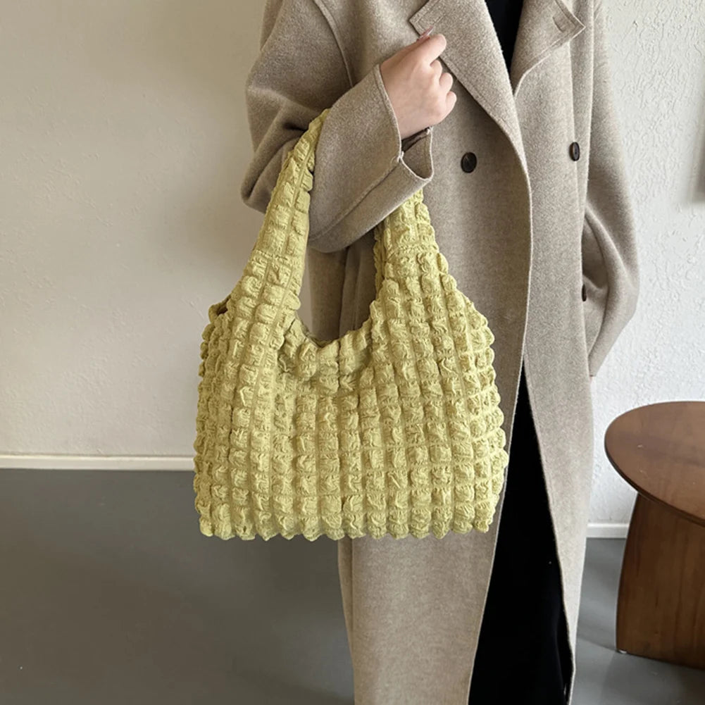 Elegante Falten Cloud Handtasche – Damen Schultertasche in Bonbonfarben | Große Kapazität Tote Bag für Alltag & Shopping Kaufschwan®