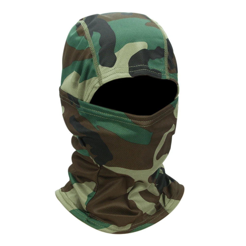 Camouflage Balaclava Mütze – Vollgesichtsmaske für Radfahren, Jagd & Outdoor Sport | Skimaske Motorrad Helm Unterziehmütze