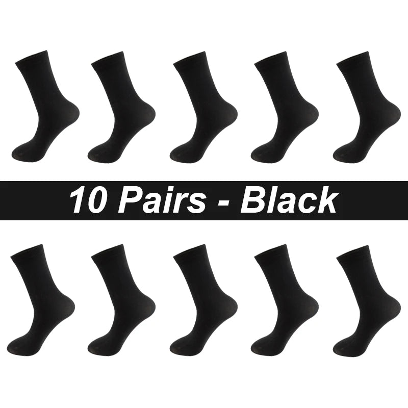 10 Paare Herren Kammbaumwollsocken | Schwarze Freizeit- & Businesssocken Atmungsaktiv Hochwertig Kaufschwan® 10 Paare Schwarz EU 44-48