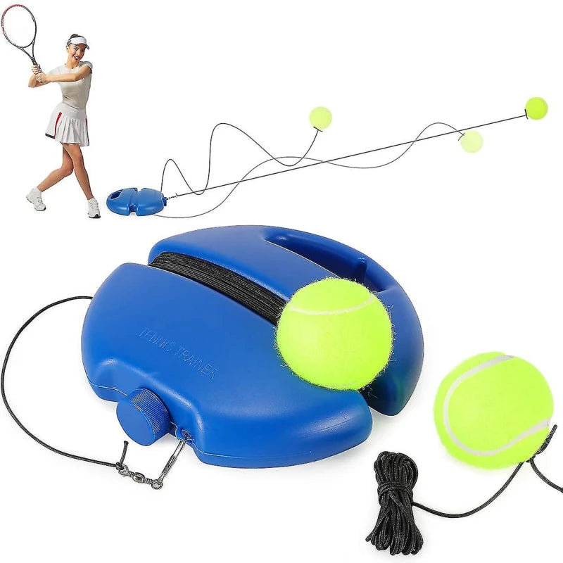 Tennis Trainer Rückprallball mit Schnur & Basisplatte – Selbsttrainingsgerät für Anfänger & Profis Kaufschwan®