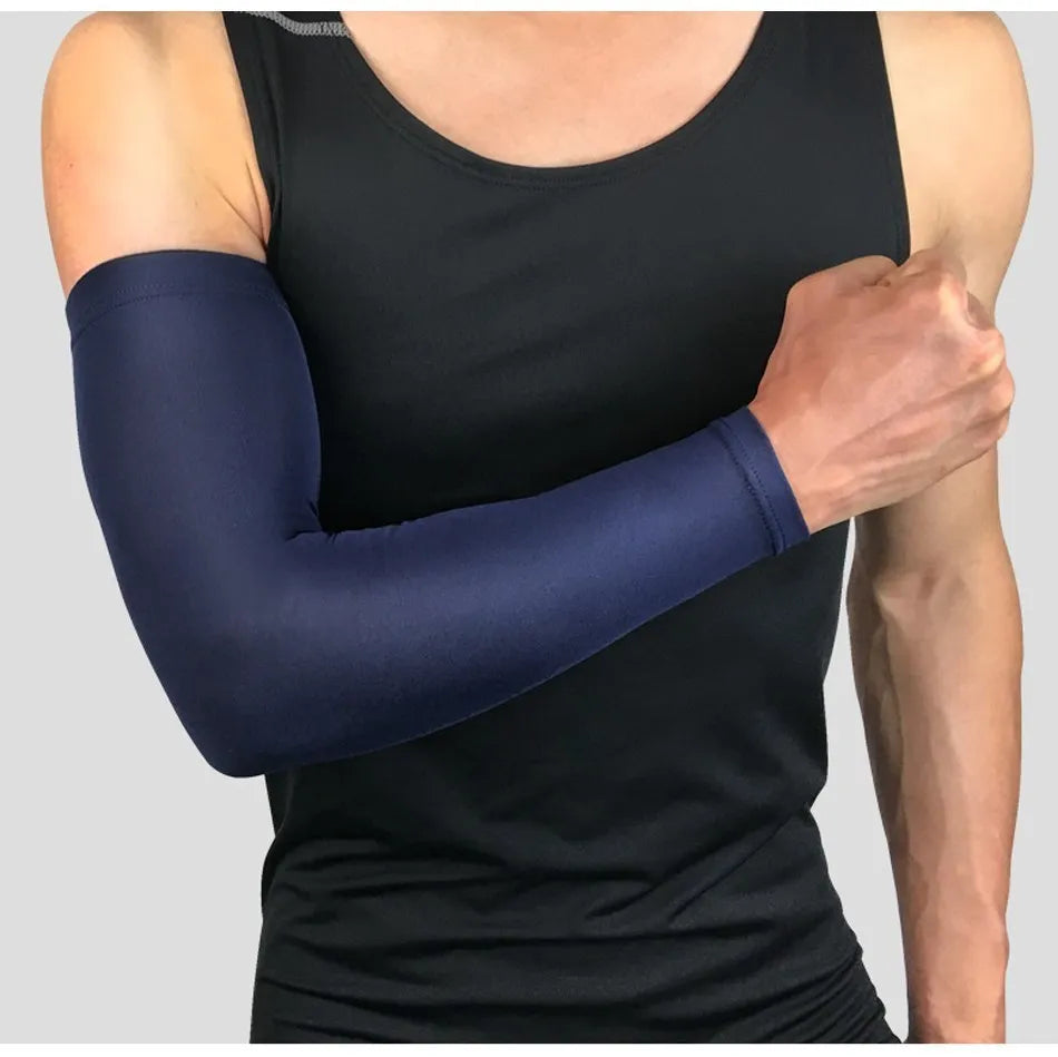 1 Stück Sport Kompressions Armmanschette – UV Schutz Ärmel für Basketball, Laufen, Radfahren & Volleyball Kaufschwan®