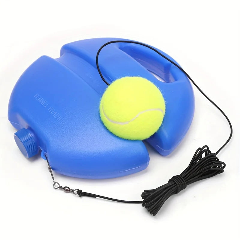 Tennis Trainer Rebounder Set mit 1 Tennisball – Selbsttrainingsgerät für Anfänger & Profis Kaufschwan® Blau