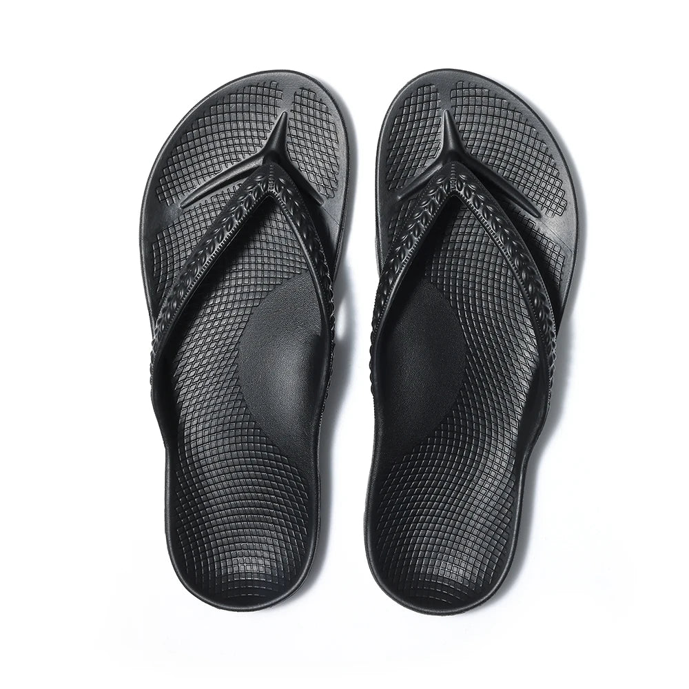 Flip-Flops für Herren | Sommer-Orthopädische Sandalen | Plantarfasziitis-Linderung | Weiche, Leichte Hausschuhe