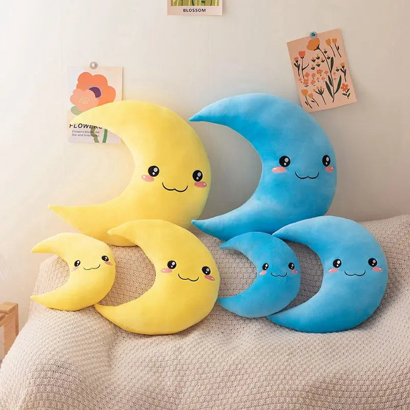Mond Plüschkissen im Himmelstil | Weiches Süßes Mond Kissen | Baby Kuscheltier, Wurfkissen für Zuhause, Kinder & Weihnachtsgeschenk Kaufschwan®