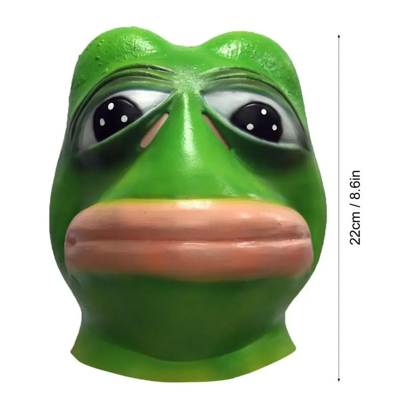 Halloween Maske Lustiger Frosch Horror – Tier Cosplay Gesichtsmaske für Party, Maskerade & Halloween Kostümzubehör Kaufschwan®