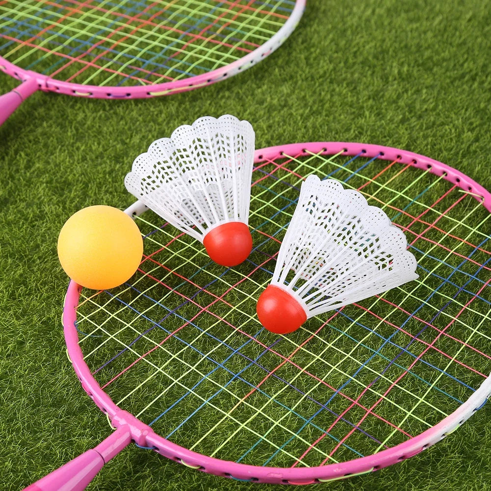 Kinder Badminton Set – Leichte Badmintonschläger mit Federball | Outdoor Sportspiel für Kinder & Anfänger Kaufschwan®
