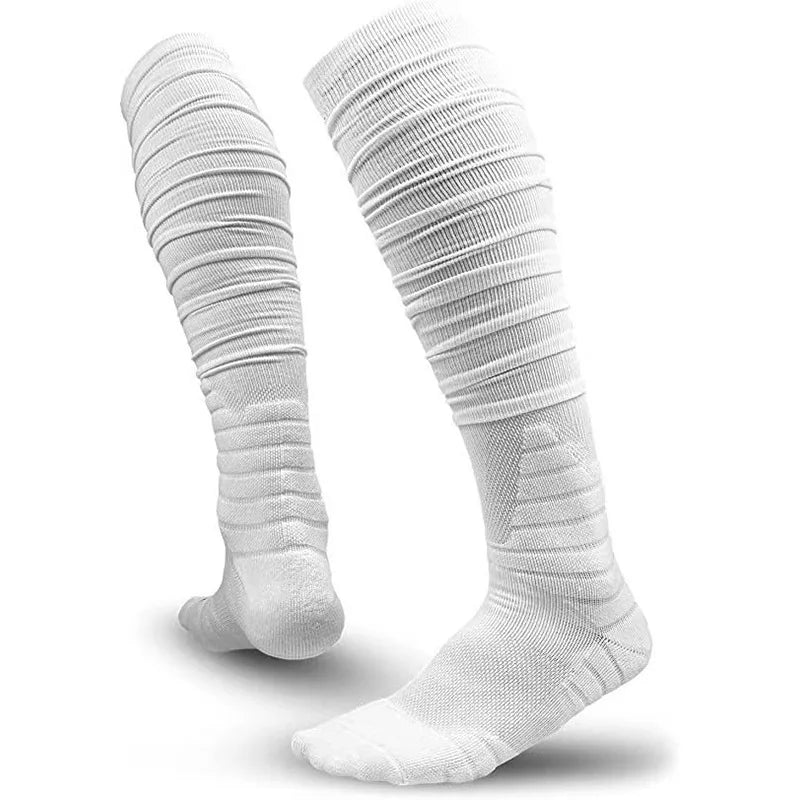 1 Paar Scrunch Fußballsocken – Rutschfeste Extra Lange Sportsocken für Herren | Fußball, Rugby & Training Kaufschwan®