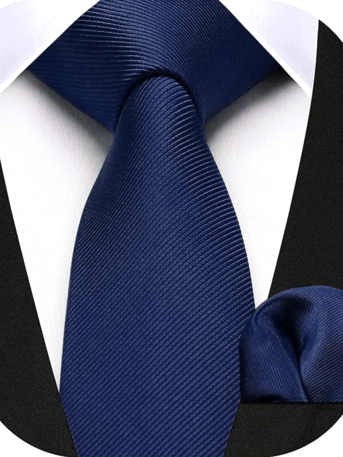 Herren Seidenkrawatten-Set – 6 cm Schmale Krawatte mit Passendem Einstecktuch | Elegantes Geschenk für Hochzeit, Business & Formelle Anlässe Kaufschwan®