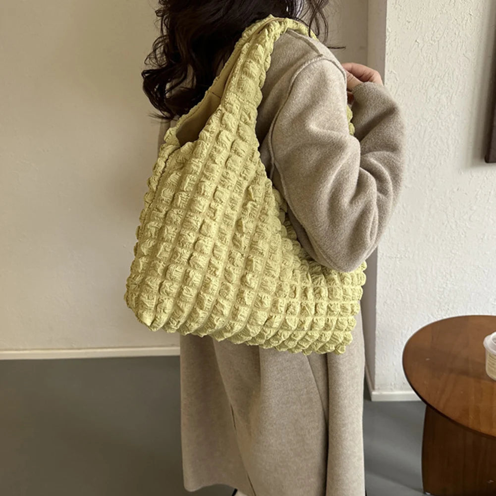 Elegante Falten Cloud Handtasche – Damen Schultertasche in Bonbonfarben | Große Kapazität Tote Bag für Alltag & Shopping Kaufschwan®