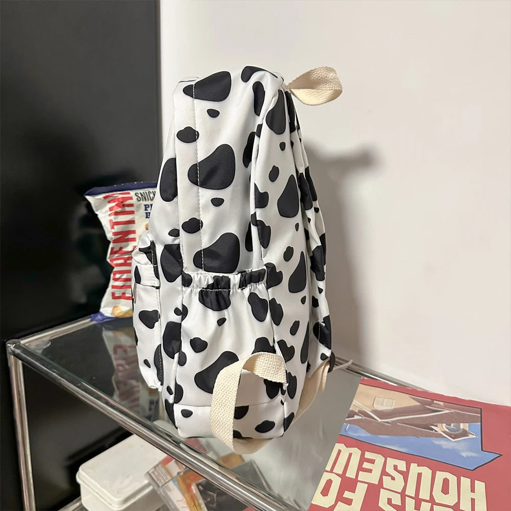 Rucksack mit Kuhmuster für Damen | Leichter & Vielseitiger Studenten-Rucksack | Gymnasium & Alltag Kaufschwan®
