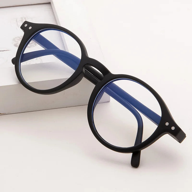 Fashion Kids Anti-blue Light Glasses Vintage Round Frame Boys Girls Computer Glasses Protection Eyeglasses Plain Glasses Kaufschwan®
