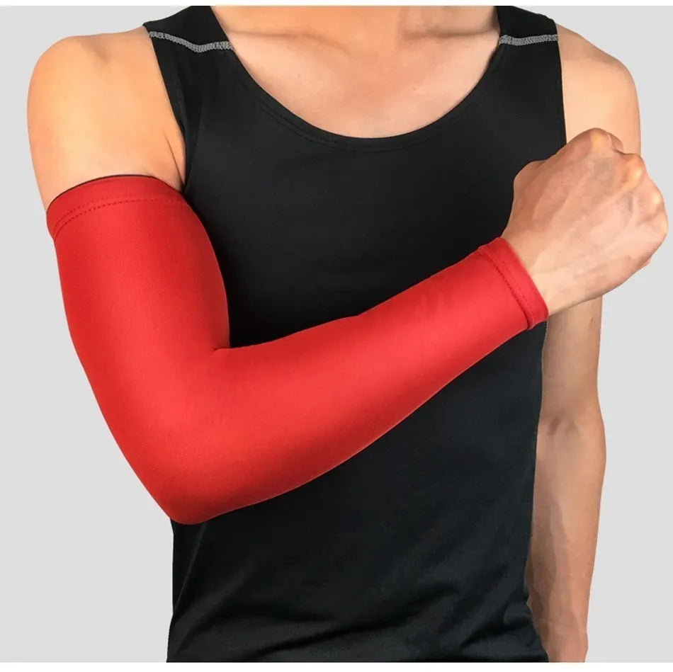 1 Stück Sport Kompressions Armmanschette – UV Schutz Ärmel für Basketball, Laufen, Radfahren & Volleyball Kaufschwan®