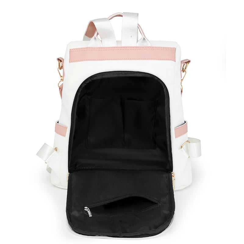 Damen Rucksack Mode | Wasserdicht Weiches Leder Schul- & Reiserucksack