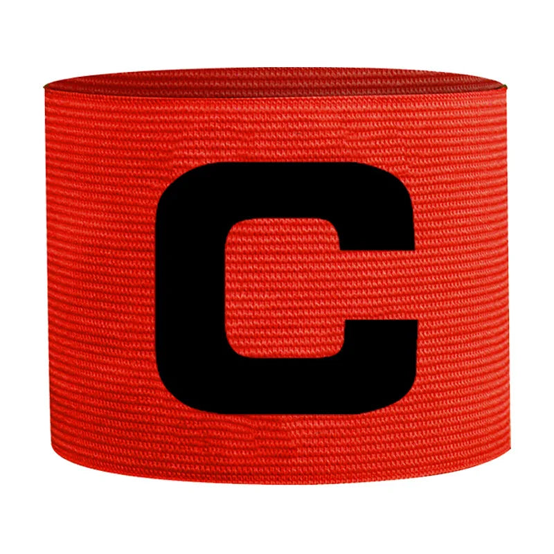 Hochwertige Kapitänsbinde – Verstellbares Fußball Armband | Professionelles Sportzubehör & Geschenk für Mannschaftskapitäne Kaufschwan® Rot