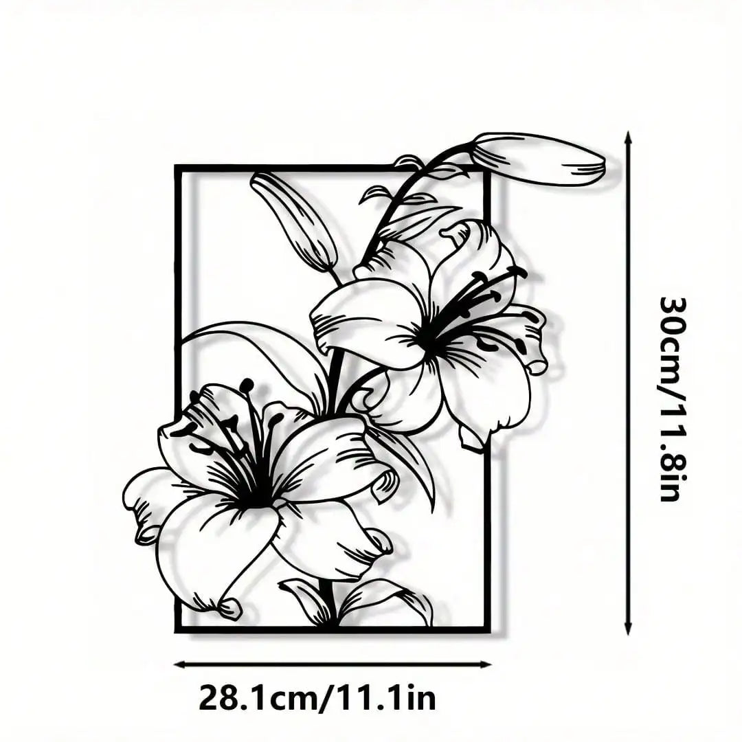 Metall Welcome Schild Wanddeko – Rostfrei Wasserdichtes Blumen Wandornament Kaufschwan®
