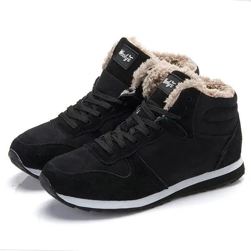 Warme Herren Winterstiefel mit Plüschfutter – Wasserdichte Schneestiefel in Übergrößen | Bequeme Herren Winter-Sneaker & Stiefeletten Kaufschwan®