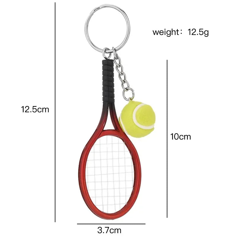 1 Stück Mini Tennis Schläger Schlüsselanhänger – Süßer Sport Schlüsselring | Geschenk für Tennisfans & Sportliebhaber Kaufschwan®