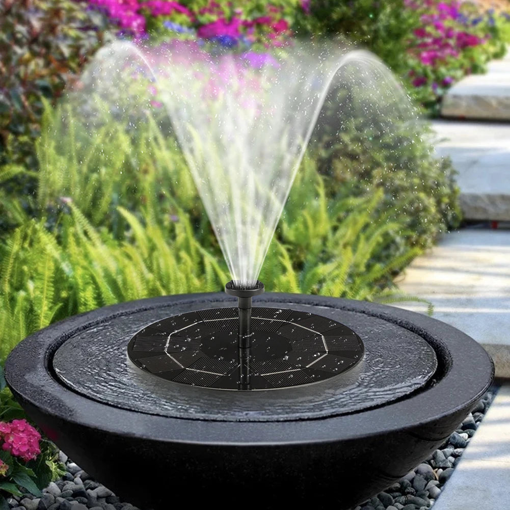 13/16/cm Schwimmende Solar-Wasserbrunnenpumpe – Solarpanel-Vogelbad-Fontäne mit 8 Düsen | Für Garten, Teich, Pool & Outdoor-Dekoration Kaufschwan®