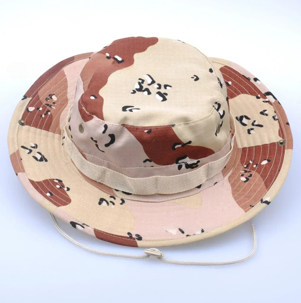 Sonnenhut Anglerhut für Herren – Camouflage Outdoorhut, Sonnenschutz für Jagd, Angeln, Wandern & Camping Kaufschwan® Design 5