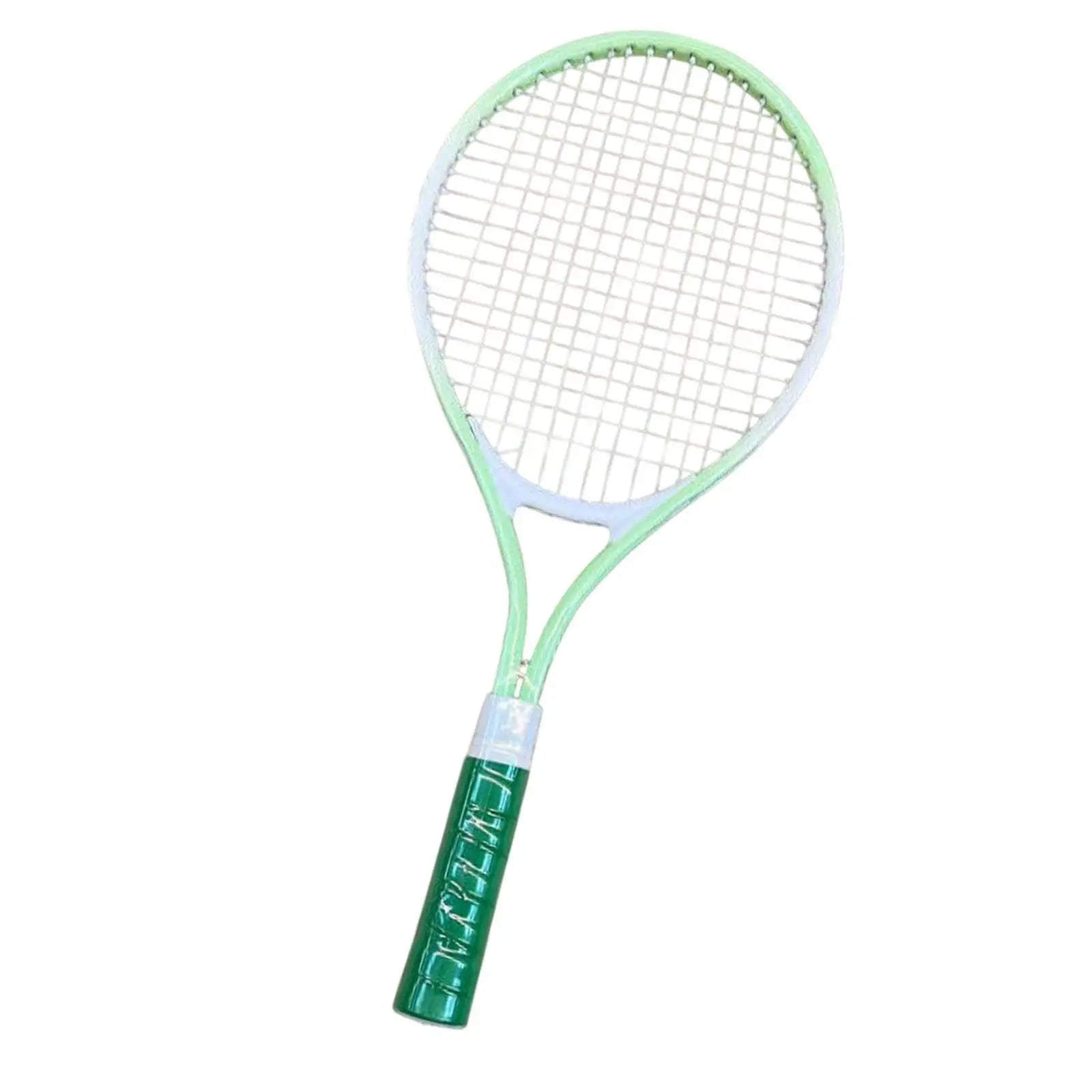 Tennis Schläger – Robuster Tennisschläger mit Hochfesten Nylon-Saiten | Praktisches Tennis Equipment für Park, Garten & Freizeitspiele Kaufschwan® Grün