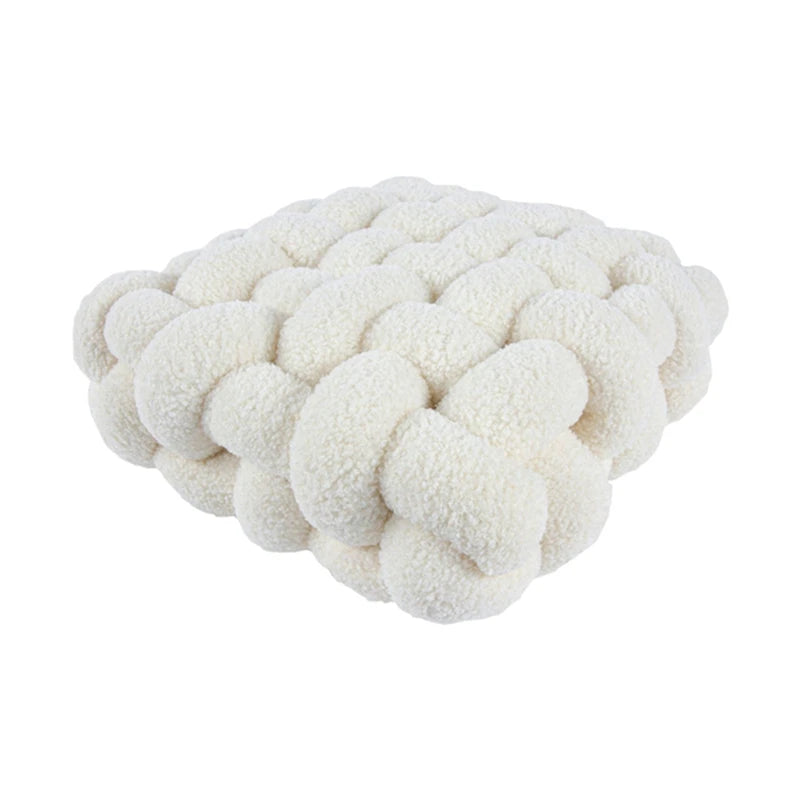 Luxuriöses Kissen für Wohnzimmer | Weicher Lammfell Dekokissen für Sofa & Stuhl | Komfortables Sitzkissen für Zuhause