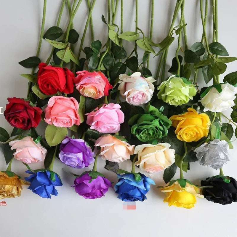 8CM Künstliche Rosen – Plastik Juana Blumenstrauß für Valentinstag, Ho – Kaufschwan®