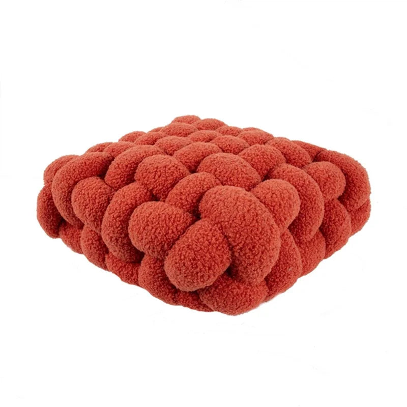 Luxuriöses Kissen für Wohnzimmer | Weicher Lammfell Dekokissen für Sofa & Stuhl | Komfortables Sitzkissen für Zuhause