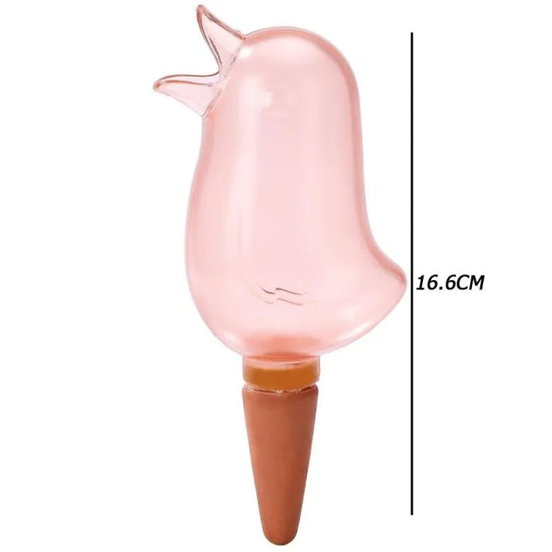 Automatische Pflanzenbewässerung im Vogel Design – Selbstbewässernder Pflanzenspike | Tropfbewässerungssystem für Zimmerpflanzen & Blumentöpfe