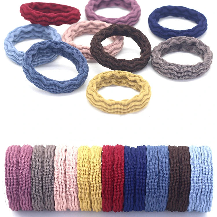 20 Stück Hoch-Elastische Modische Haargummis | Jacquard-Muster Haarbänder | Stilvolle Damen Haaraccessoires Kaufschwan®
