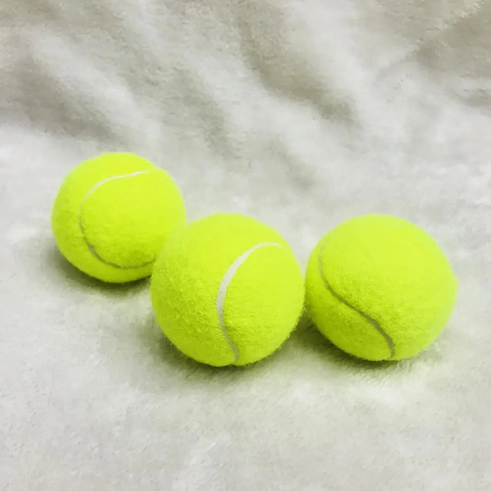 (3er Set) Hochelastische Tennis Trainingsbälle – Strapazierfähiger Elastikfaser-Gummiball für Wettkampf, Training & Outdoor Übungen Kaufschwan®