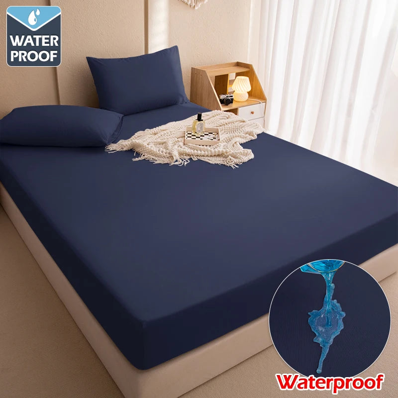 100% Wasserdichter Matratzenschoner – Spannbettlaken-Stil mit Gummizug | Einzel-, Doppel- & King-Size (140/160/180x200cm) Kaufschwan®